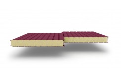 Сэндвич-панели стеновые с наполнителем из пенополиуретана толщиной 150 мм, Ширина-1190 мм, Полиэстер RAL3005
