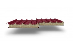 Сэндвич-панели для кровли с наполнителем минеральная вата, толщина 180 мм, Полиэстер RAL3011