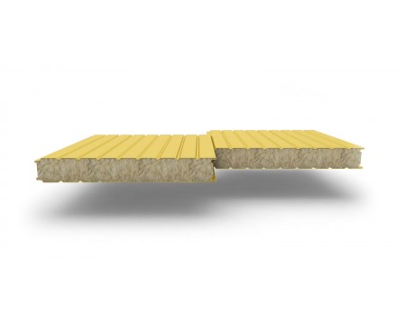 Стеновые сэндвич-панели с наполнителем из минеральной ваты толщиной 120 мм, цвет RAL 1018