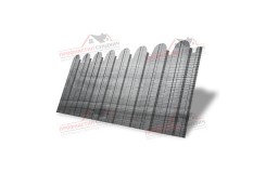 Профнастил фигурный С10 - 0,45 Окрас - А, Print Premium Silver Wood