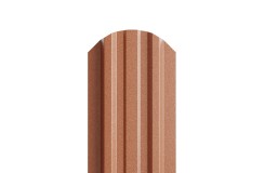 Штакетник металлический  П-образный (ЭКМ)-0.5, 16,5х99, Края НЕзавальцованные, AGNETA Copper/Copper