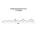 Профнастил С21 с нестандартной шириной 0,80 м толщина 0,65 оцинкованный
