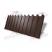 Купить профнастил фигурный C8 - 0,5 Quarzit RAL 8017 коричневый шоколад от производителя