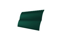 Металлический сайдинг Блок-хаус 0,45 Drap с пленкой RAL6005 зеленый мох