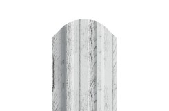 Штакетник металлический П-образный-0.5, 16,5х118, Края завальцованные, ECOSTEEL _MA Беленый Дуб