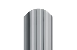 Штакетник металлический П-образный-0.4, 16,5х118, Края завальцованные, Полиэстер RAL7004