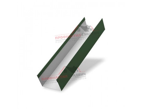 Крышка 65х40 жалюзи Milan,Tokyo 0,5 GreenCoat Pural BT, matt RAL 6020 хромовая зелень