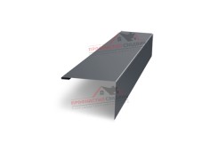 Нащельник (для калиток и ворот) 25х35 жалюзи Milan, Tokyo, Palermo 0,5 GreenСoat Pural RR 23 темно-серый (L1,68)