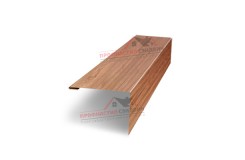 Нащельник (для калиток и ворот) 25х35 жалюзи Milan, Tokyo, Palermo 0,45 Print Elite Honey wood (L1,68)