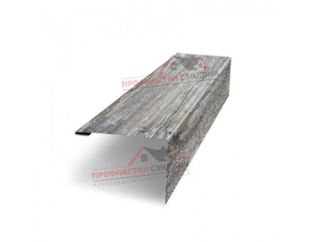 Нащельник (для калиток и ворот) 25х35 жалюзи Milan, Tokyo, Palermo 0,45 Print Elite Nordic wood (L1,68)