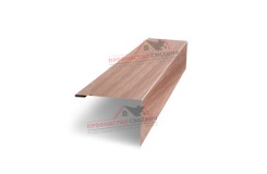 Нащельник (для калиток и ворот) 25х35 жалюзи Milan, Tokyo, Palermo 0,45 Print Elite White wood (L1,68)