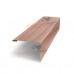 Нащельник (для калиток и ворот) 25х35 жалюзи Milan, Tokyo, Palermo 0,45 Print Elite White wood (L1,68)
