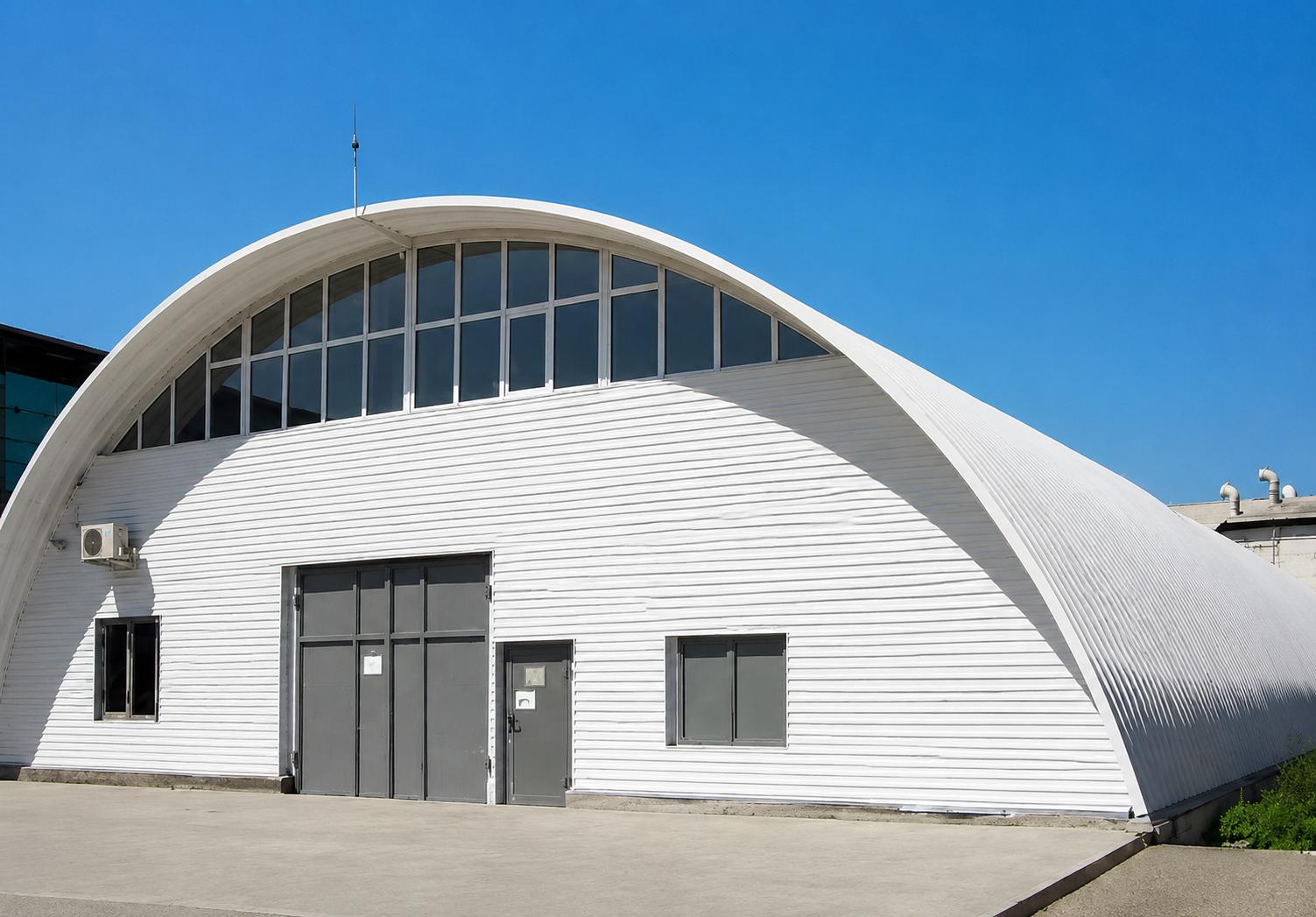 Криволинейная кровля из МП35ПГ
