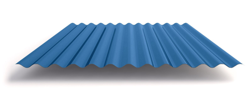 Фасад здания с профнастилом