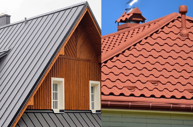 Монтаж фальцевого кровля на каркас здания