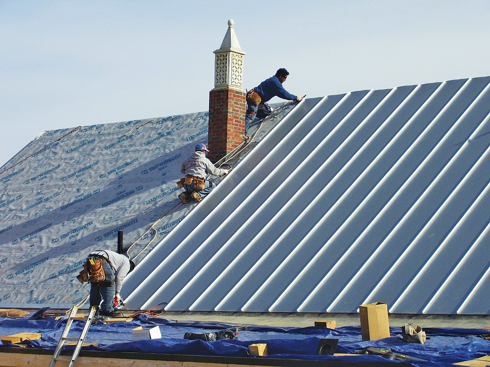 Монтаж фальцевой кровли