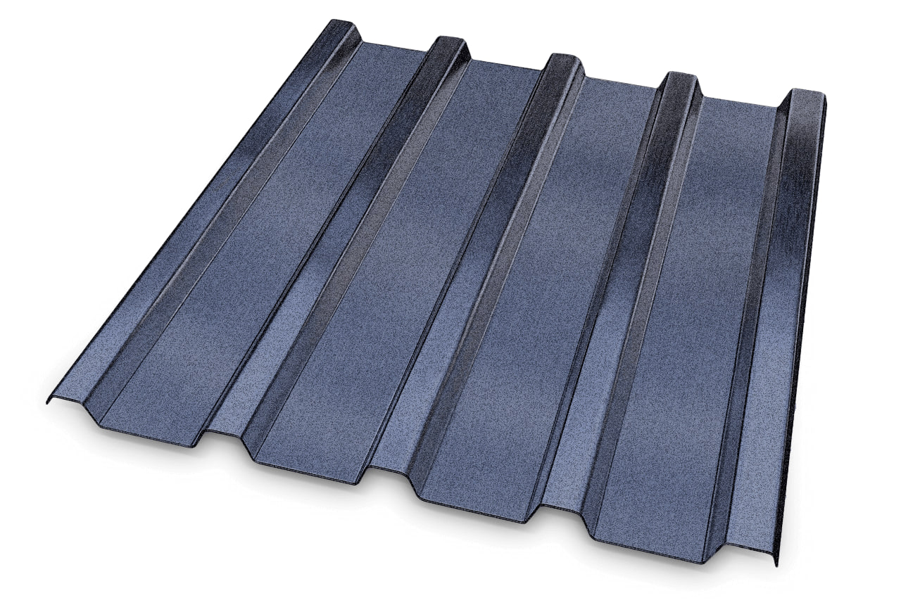 Коммерческое здание с кровлей из профнастила МП35