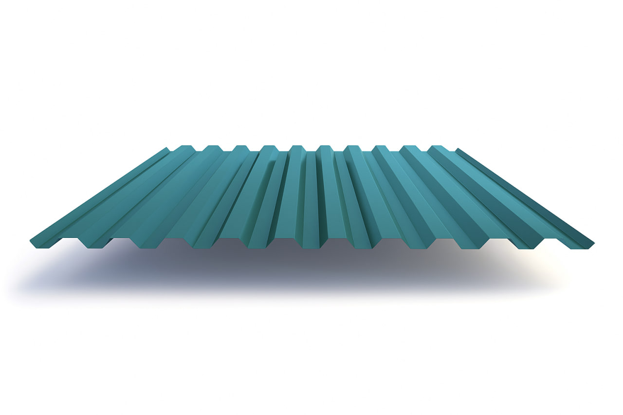 Складской комплекс с фасадом из профнастила МП35