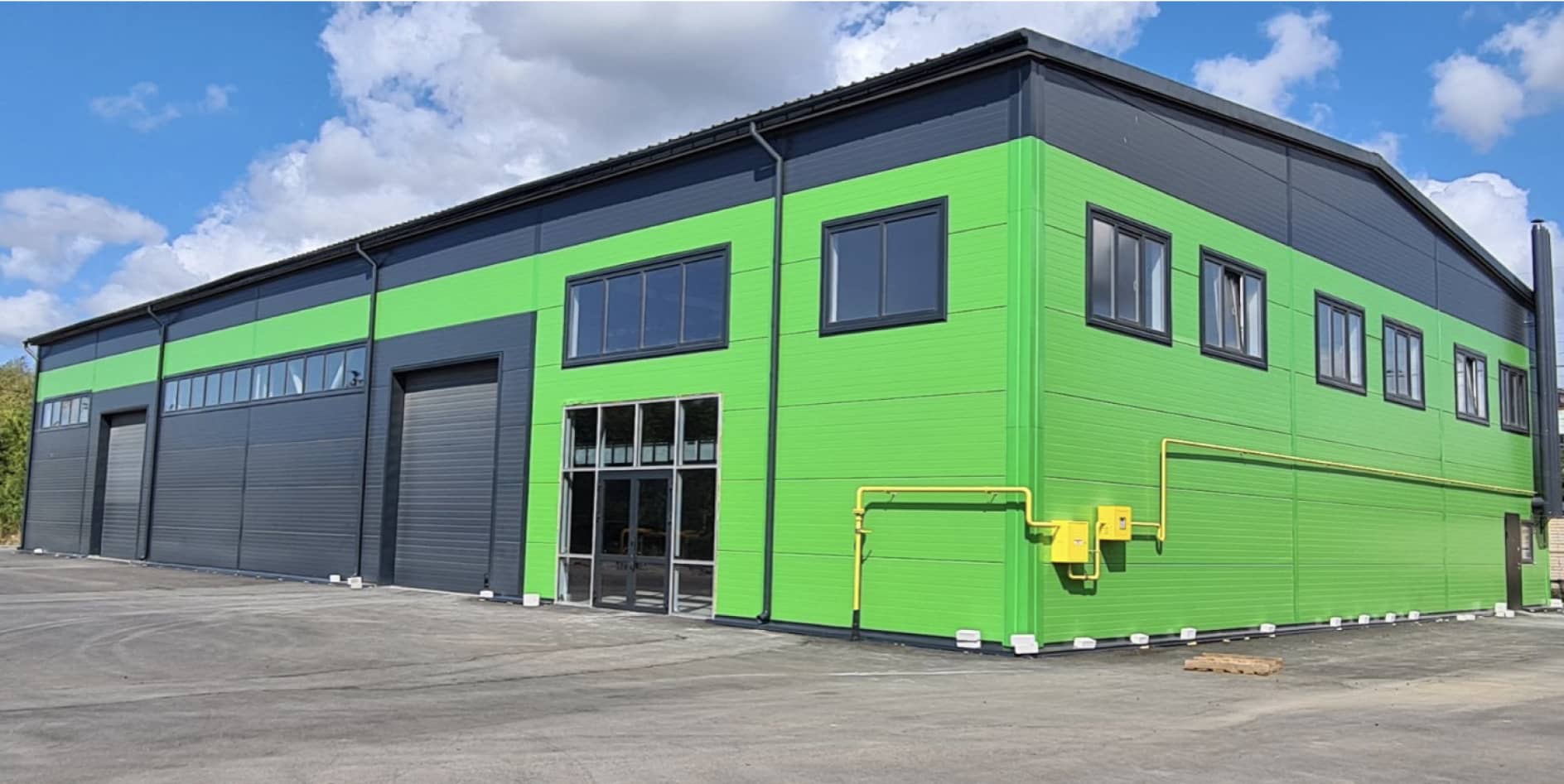 Склад из сэндвич-панелей