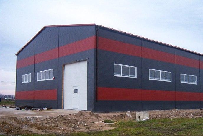 Фасад из сэндвич-панелей