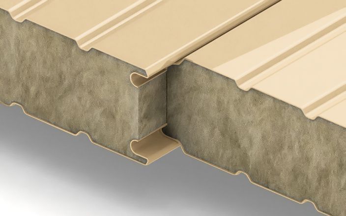 Сэндвич-панели с минеральной ватой