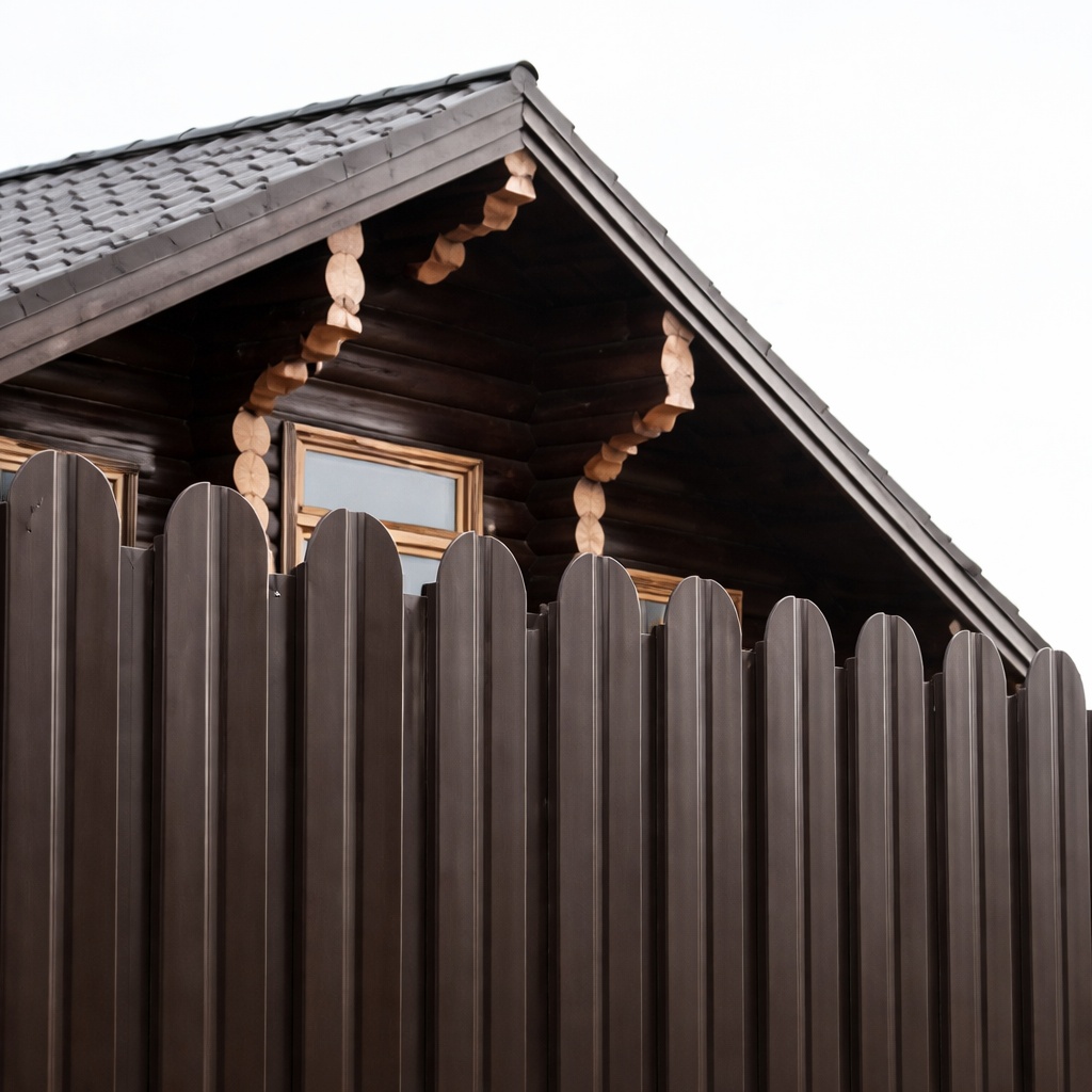 Фигурный профнастил для забора